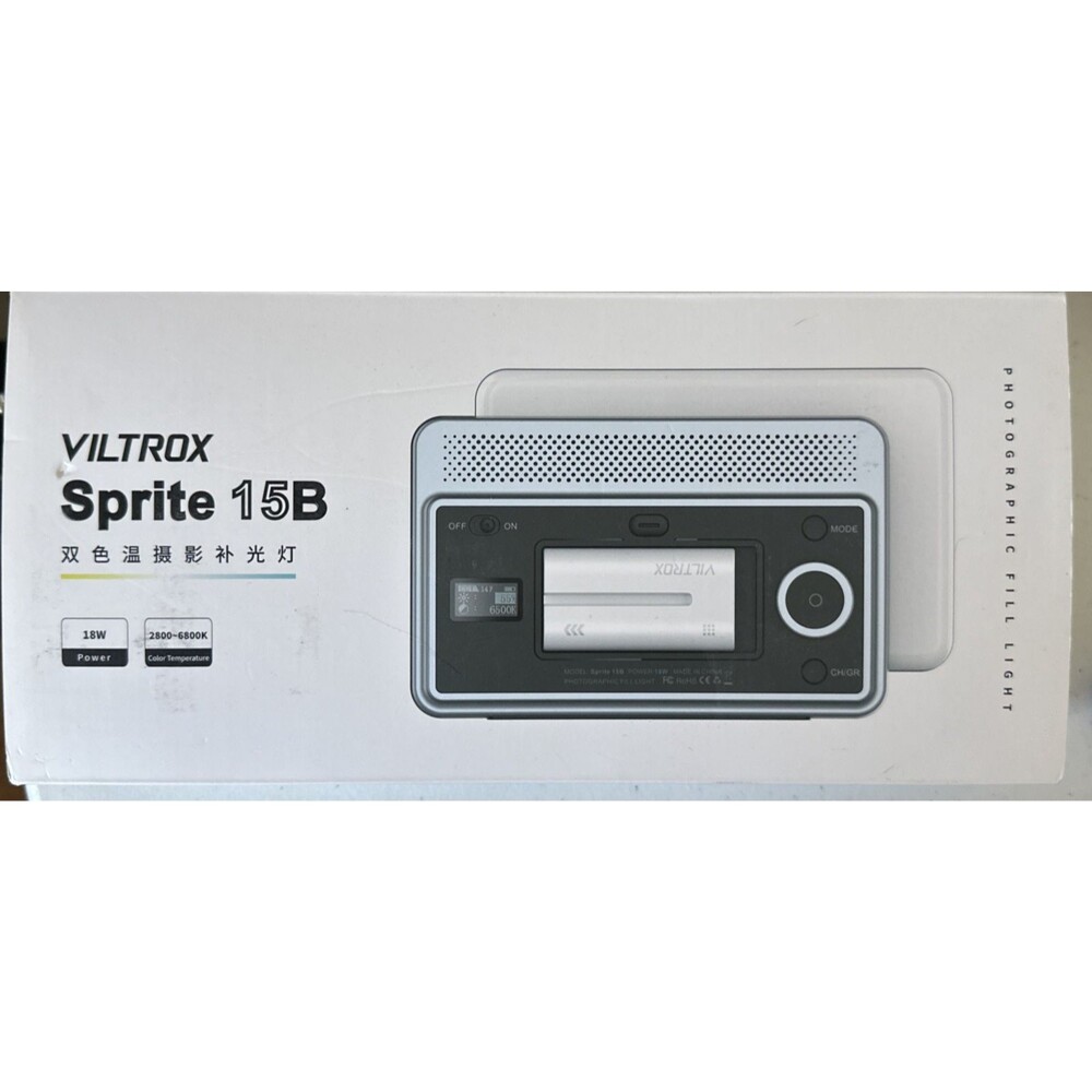 Viltrox Sprite 15B LED Light Bi Color Dimmable Video Camera Lighting Panel